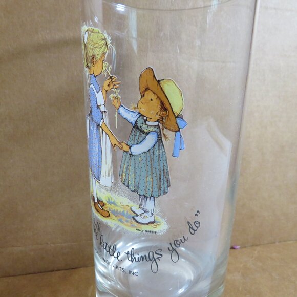 Holly Hobby 1970s "Love is the Little Things You Do" Glass - Picture 4 of 9